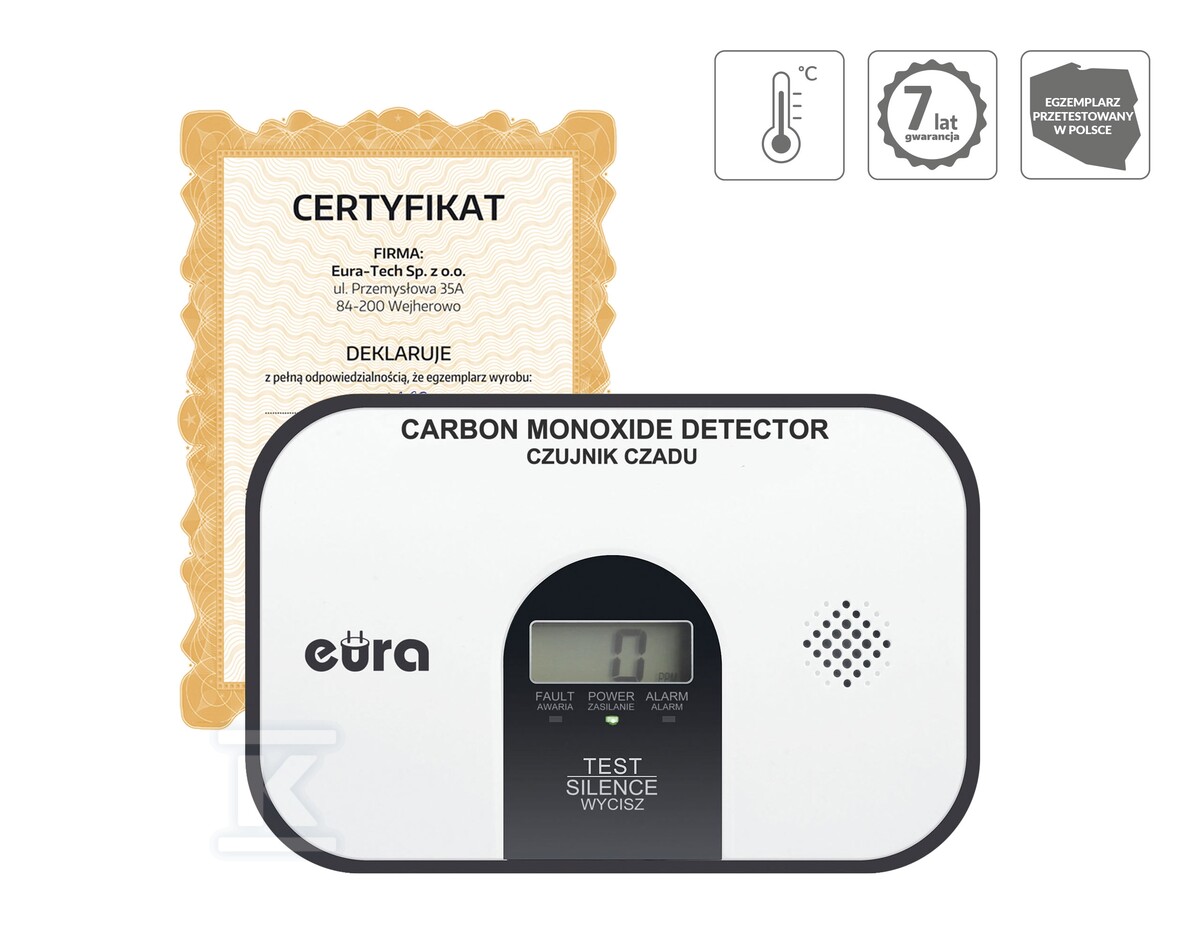 Czujnik czadu EURA CD-45A2 v.2 A21A446 - obrazek 1