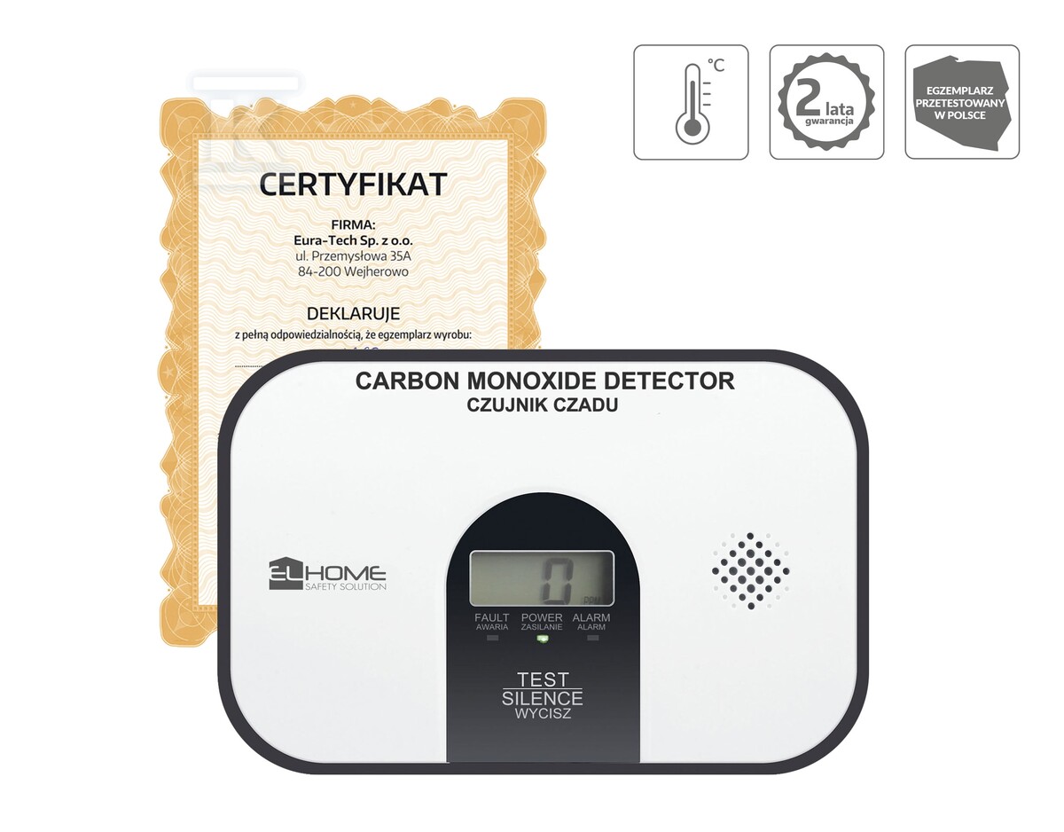 Czujnik czadu „EL HOME” CD-54A2v22G300 A21A454