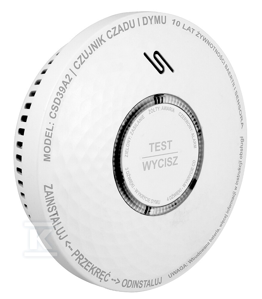 Czujnik czadu i dymu EURA CSD-39A2 A21A439 - obrazek 2