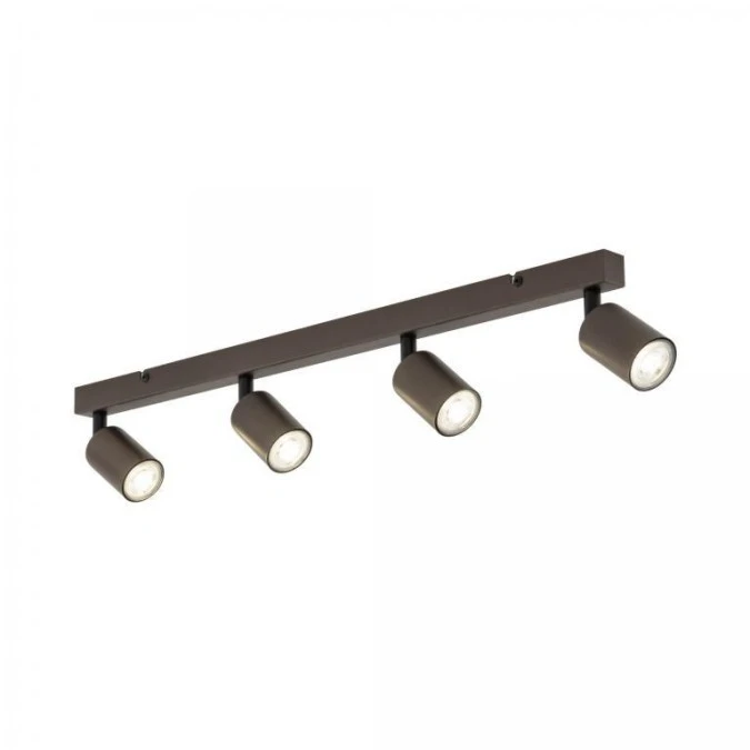 Lampa sufitowa brązowa 4x reflektorki na listwie TOP BROWN 6182 TK Lighting - obrazek 3