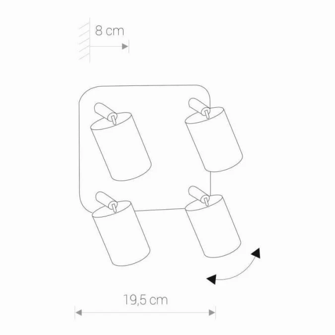 Lampa sufitowa EYE WHITE IV 6017 Nowodvorski - obrazek 3