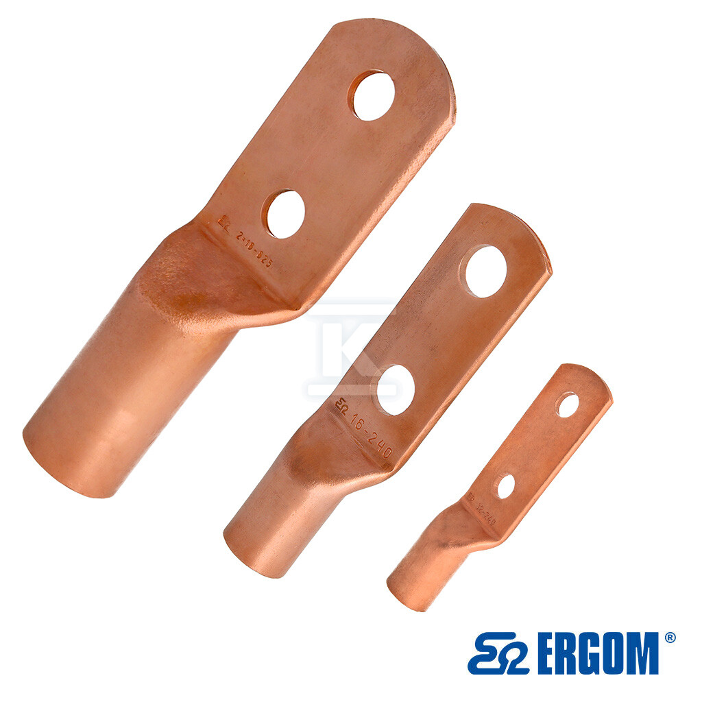 Końcówka rurowa oczkowa miedziana KM 120/2x12-60 E11KM-01010300800 - obrazek 1