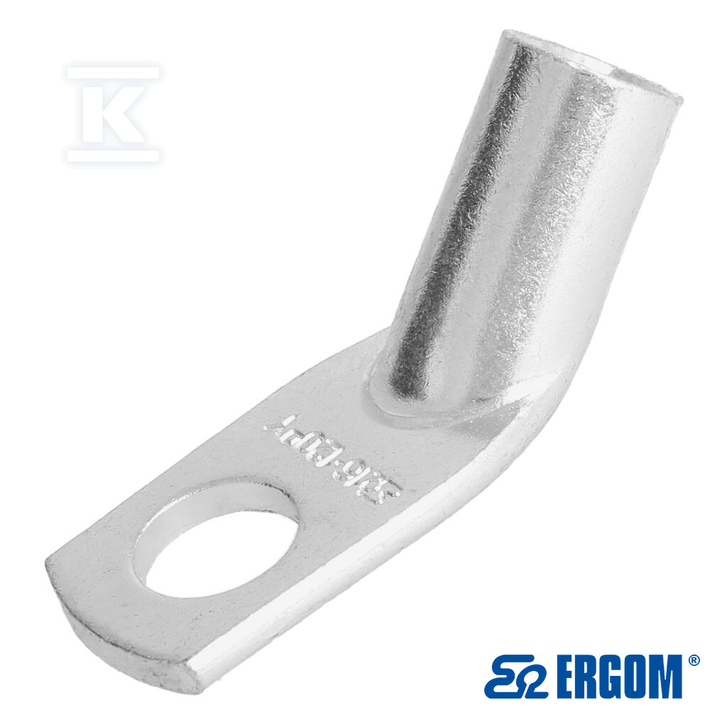 Końcówka rurowa oczkowa miedziana cynowana 45 stopni K45R 120/16 (50 SZT.) E11KM-01050104700 - obrazek 1