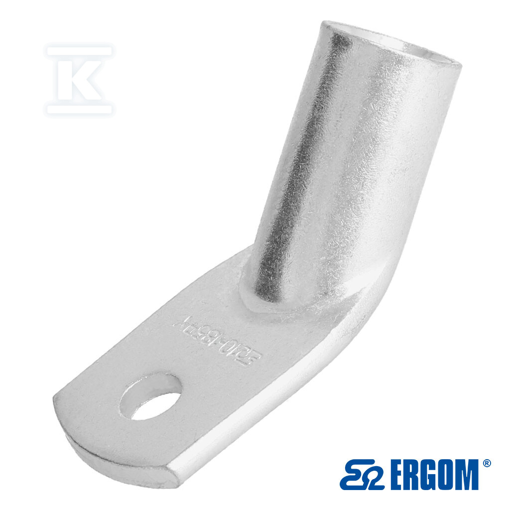 Końcówka rurowa oczkowa miedziana cynowana 45 stopni K45R 185/10 (10 SZT.) E11KM-01050105502 - obrazek 1