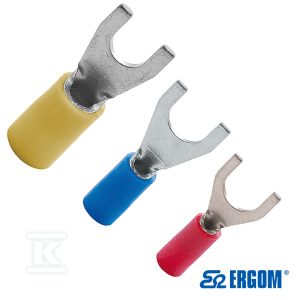 Końcówka kablowa widełkowa izolowana KWI 1/3,5 PCV=100SZT E09KO-02030400300 Końcówka kablowa widełkowa izolowana KWI 1/3,5 PCV=100SZT E09KO-02030400300