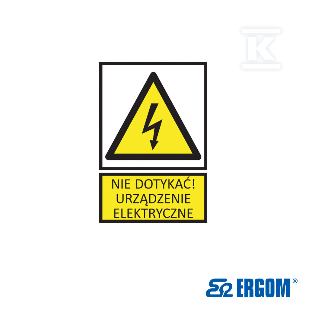 Tabliczka ostrzegawcza TZO 105X297S N.D.U.E. E04TZ-01011240100 - obrazek 1
