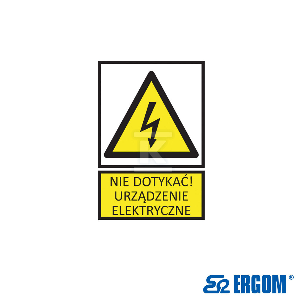 Tabliczka ostrzegawcza TZO 74X210FE N.D.U.E. E04TZ-01013230100 - obrazek 1