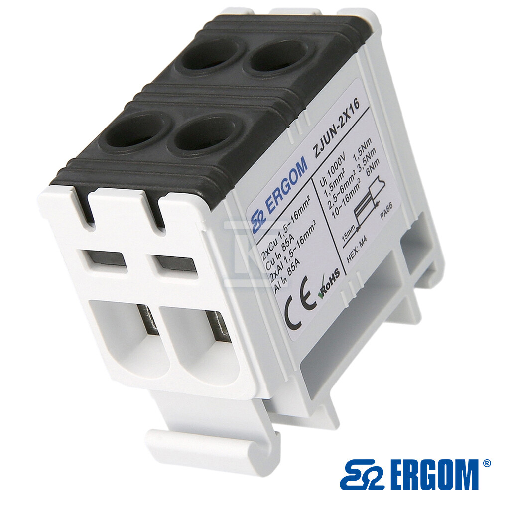 Złączka montażowa ZJUN-2x16/ czarny=14SZT R34RR-07010019103 - obrazek 1