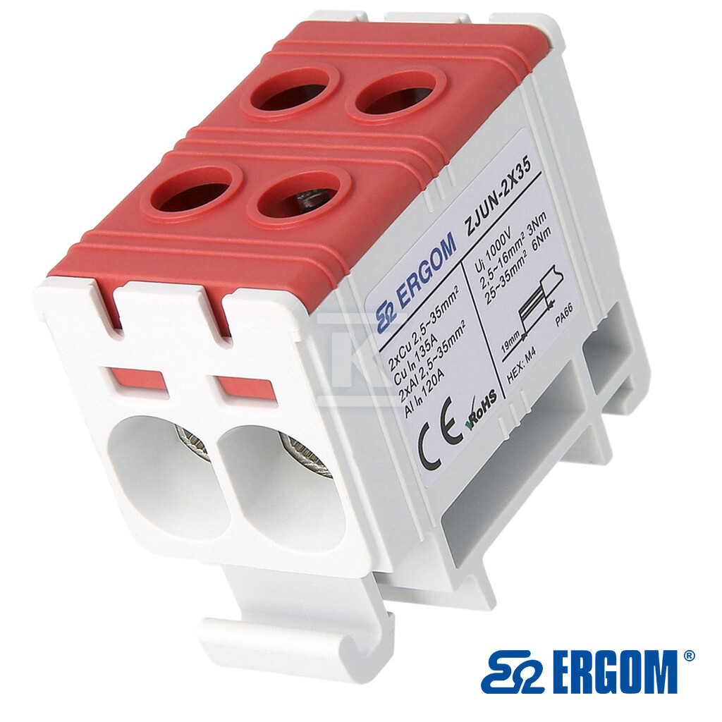 Złączka montażowa ZJUN-2x35/ czerwony=12SZT R34RR-07010020303 - obrazek 1