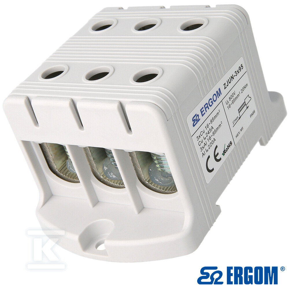 Złączka montażowa ZJUN-3x95 SZARA=3SZT R34RR-07010022101 - obrazek 1