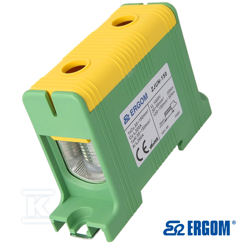 Złączka montażowa ZJUN-150 żółTO/zielONY=5SZT R34RR-07020001903 - obrazek 1