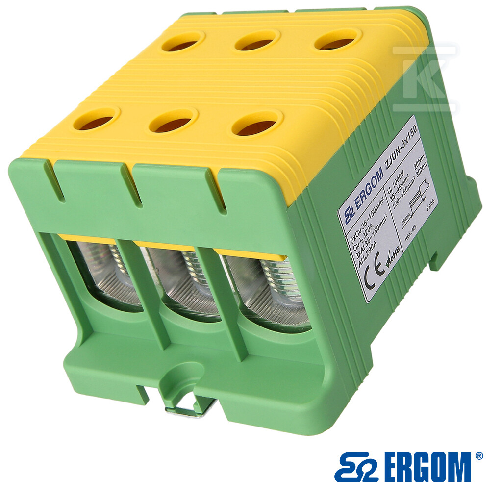 Złączka montażowa ZJUN-3x150 żółto-zielony R34RR-07020002601 - obrazek 1
