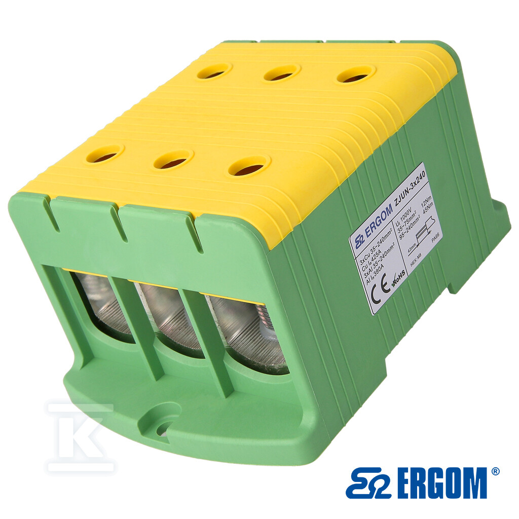 Złączka montażowa ZJUN-3x240 żółto-zielony R34RR-07020002701 - obrazek 1