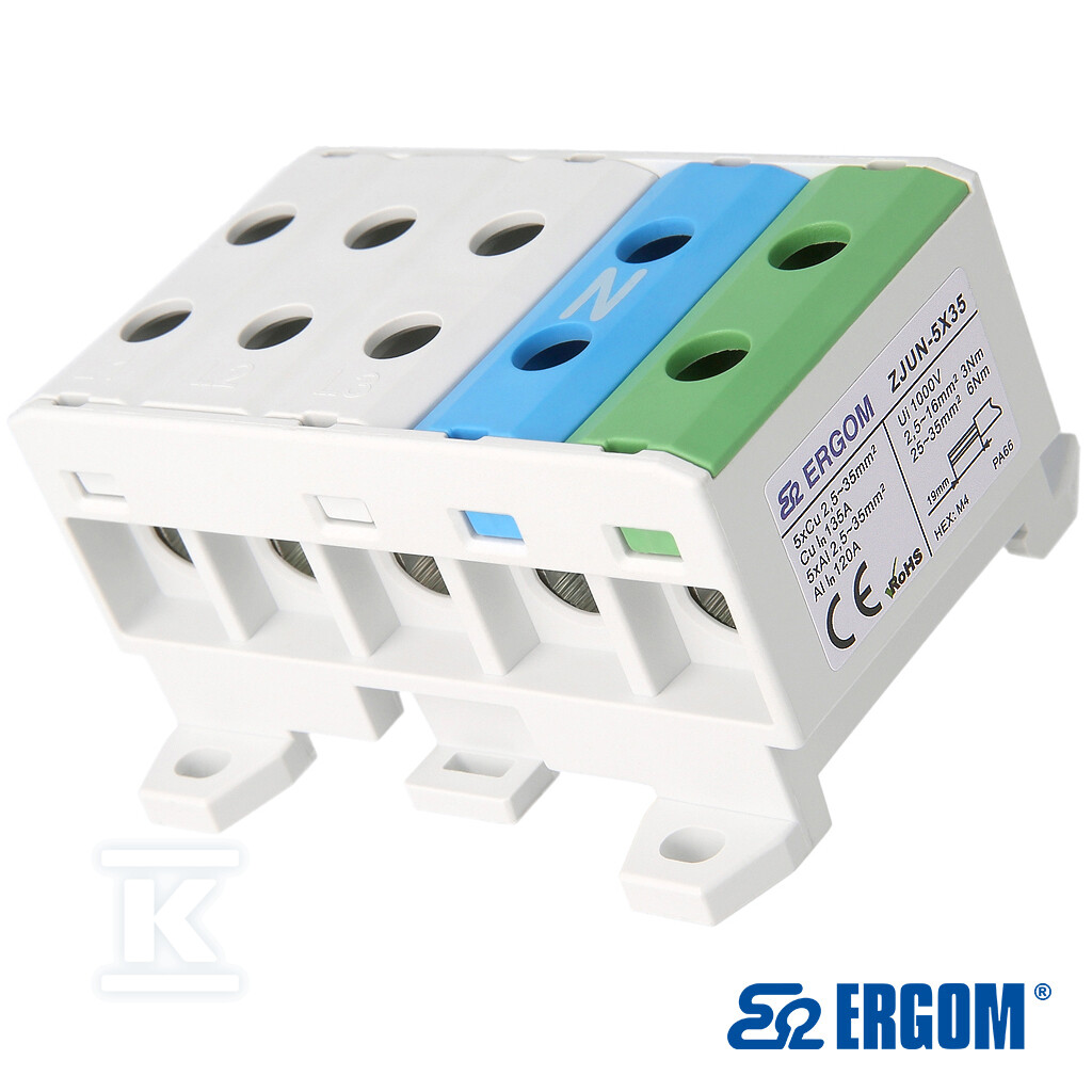 Złączka montażowa ZJUN-5x35 SZARA=8SZT R34RR-07020004303 - obrazek 1