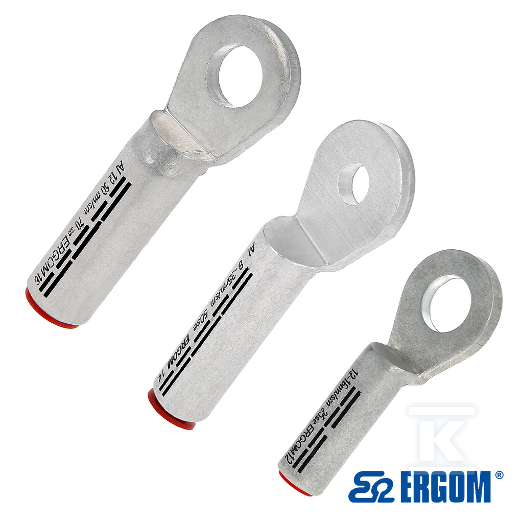Końcówka rurowa oczkowa aluminiowa szczelna KRA 16/10 (10 SZT.) E12KA-01010100202 - obrazek 1
