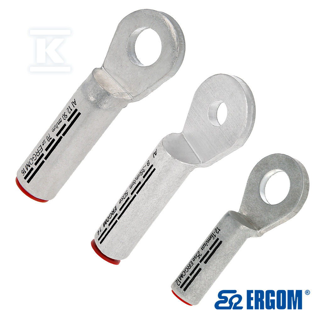 Końcówka rurowa oczkowa aluminiowa szczelna KRA 95/10 (50 SZT.) E12KA-01010102000 - obrazek 1