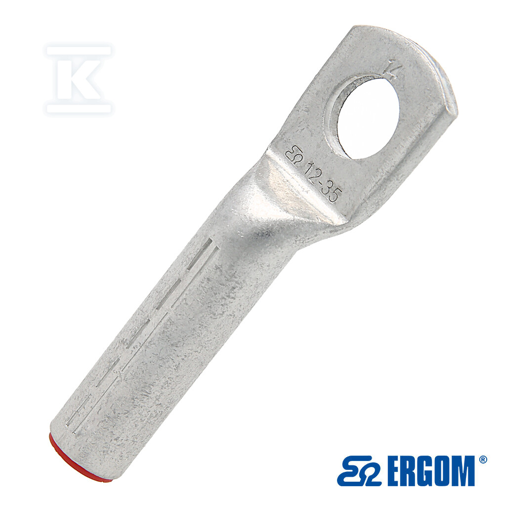 Końcówka rurowa oczkowa aluminiowa według DIN KDA 35/12 (10 SZT.) E12KA-01030101102 - obrazek 1