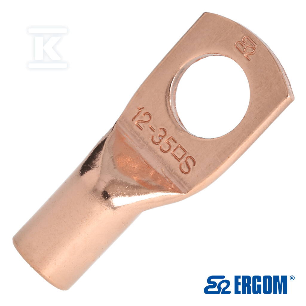 Końcówka rurowa oczkowa miedziana KM 35/12=10SZT E11KM-01010104202 - obrazek 1