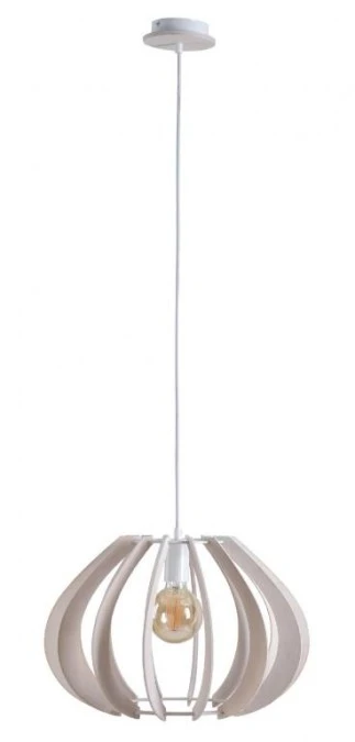 Lampa wisząca nowoczesna drewno 1xE27 NORA - obrazek 1