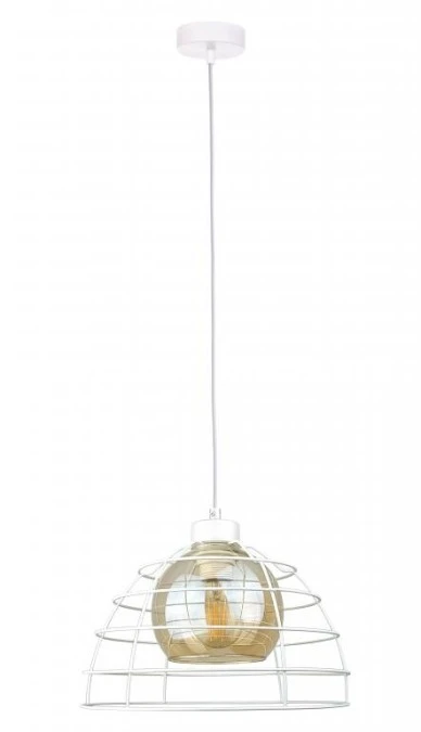 Lampa wisząca loftowa nowoczesna 1xE27 IDAGO NEW WHITE - obrazek 1