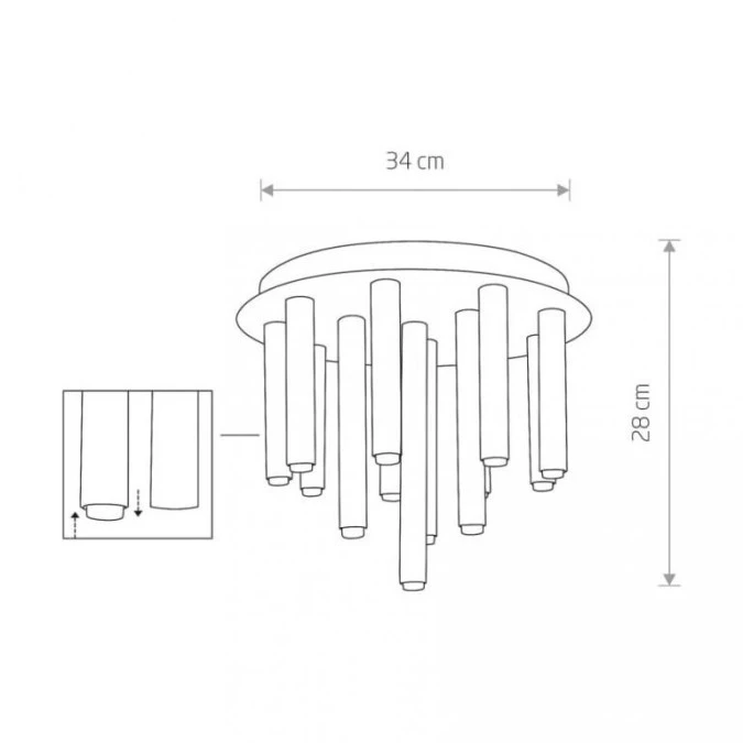 LAMPA SUFITOWA STALACTITE 9054 Nowodvorski - obrazek 3