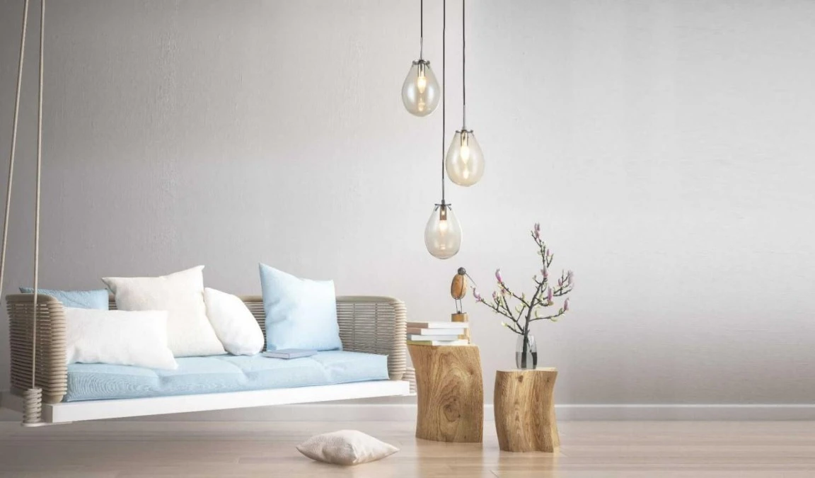 Lampa wisząca z rodziny FONDI do eleganckiego salonu – szklane klosze LP‑1214/3P Light Prestige - obrazek 3
