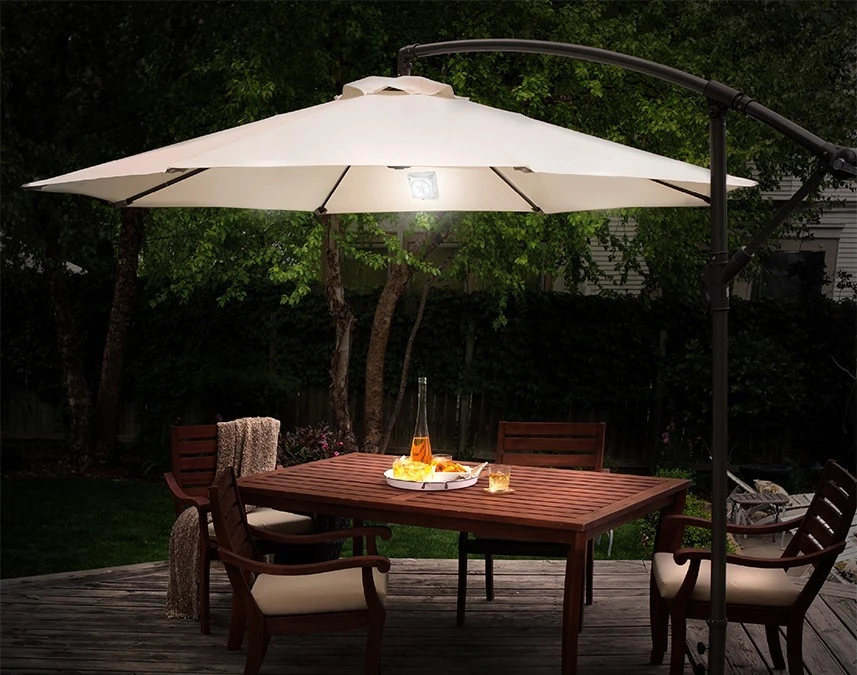 Lampa solarna 4LED oświetlenie parasola,pod parasol MCE124 Maclean Energy MCE124 - obrazek 3