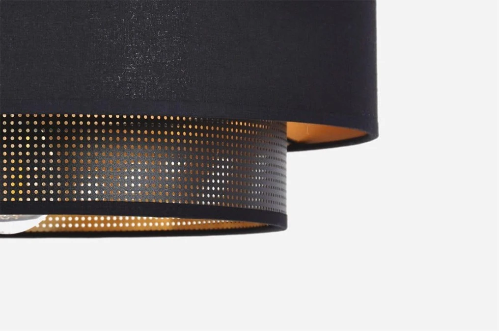 Lampa wisząca AMOS, czarno złote podwójne abażury na gwint E27 K‑5282 Kaja Lighting - obrazek 3