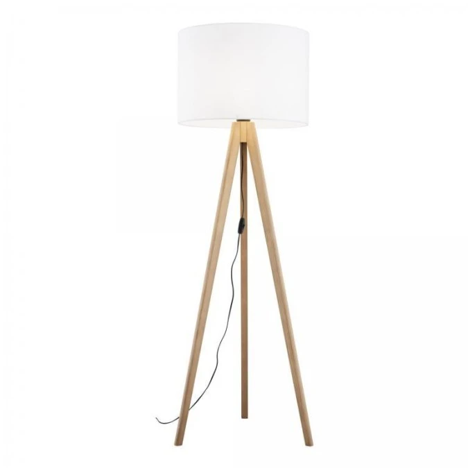 Lampa podłogowa na trójnogu z białym abażurem GRAND 16006 TK Lighting - obrazek 3