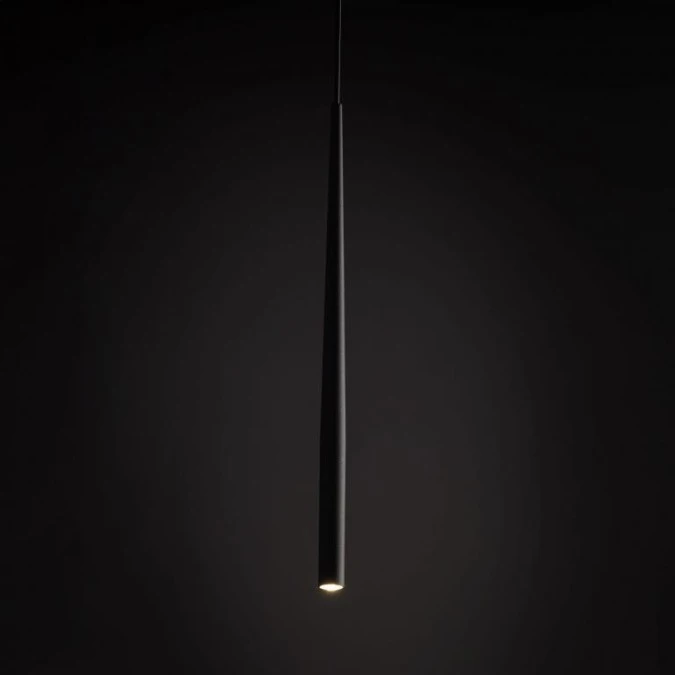 Lampa wisząca PIANO BLACK, elegancka czarna tuba, zwis z stożkowym kloszem na G9 10112 TK Lighting - obrazek 3