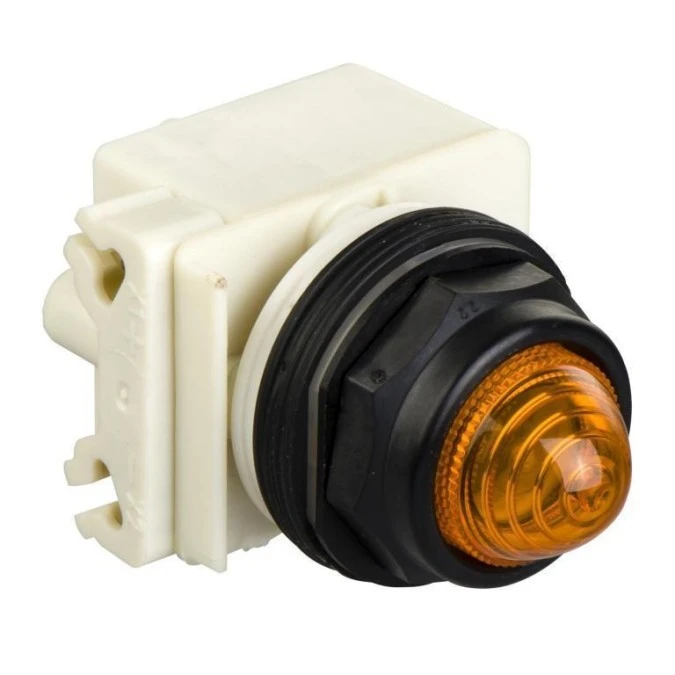 Lampka sygnalizacyjna, Harmony 9001K, Ø30 pomarańczowa LED, BA 9s 24V AC plastikowa ośmioboczna, 9001SKP35LYA9 - obrazek 1