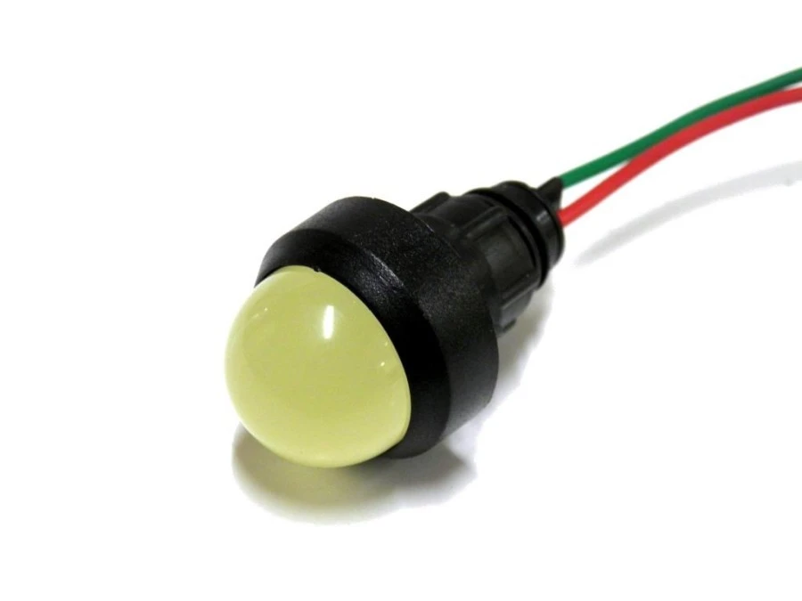 Lampka sygnalizacyjna 20mm żółta KLP 20Y/24V 12‑24V 84420004 - obrazek 1