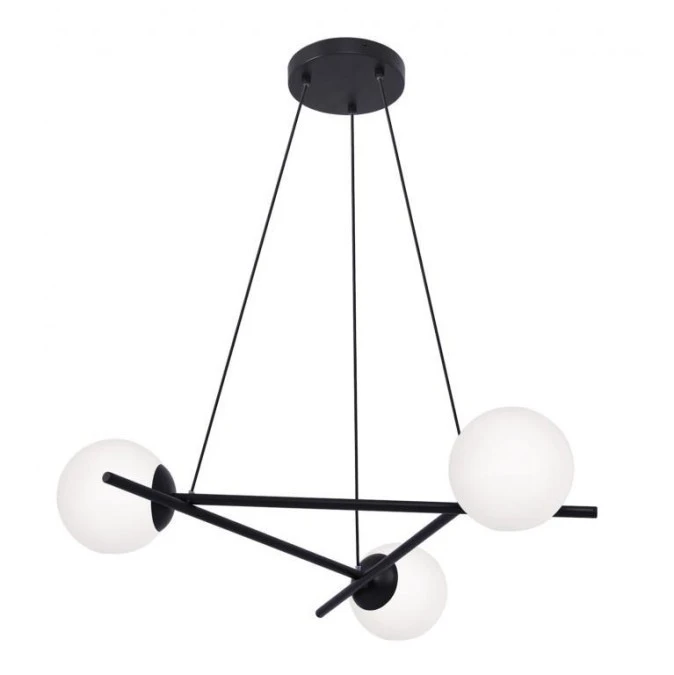 Lampa wisząca ARTON na E27, mleczne białe klosze szkło K‑4966 Kaja Lighting - obrazek 1