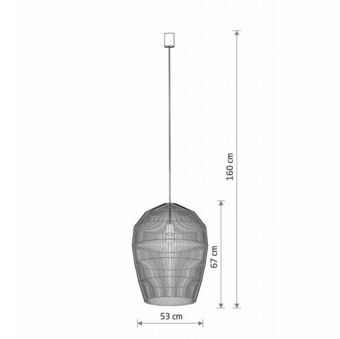 Lampa wisząca HAITI L klosz bambus Naturalne drewno 11165 Nowodvorski - obrazek 2