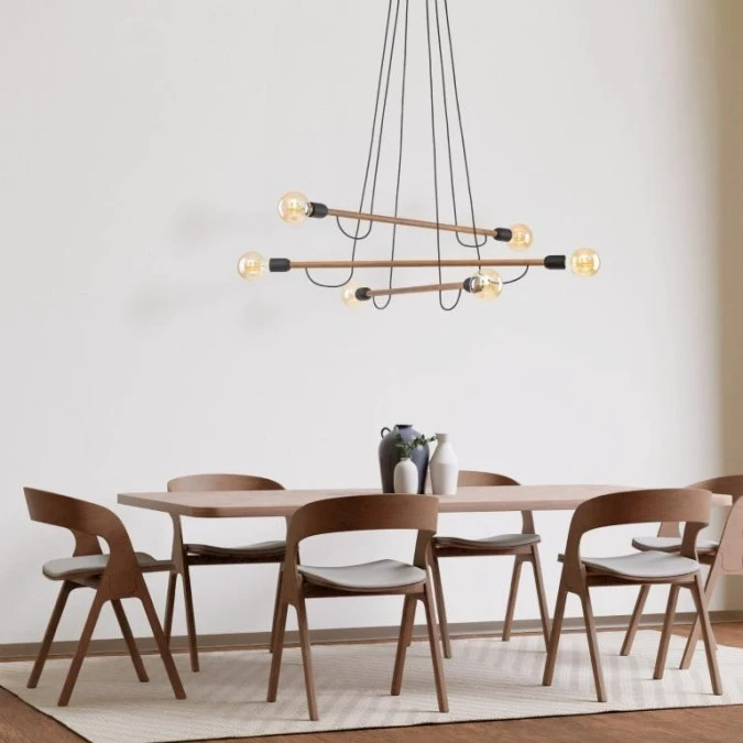 Lampa wisząca HELIX WOOD ORZECH 4950 TK Lighting - obrazek 2