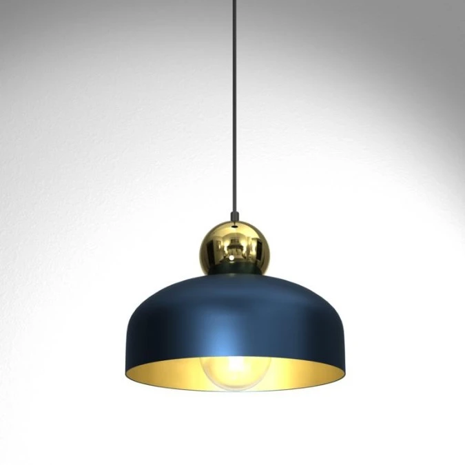 Lampa Wisząca HARALD GOLD/NAVY BLUE 1xE27 MLP7695 Milagro - obrazek 2