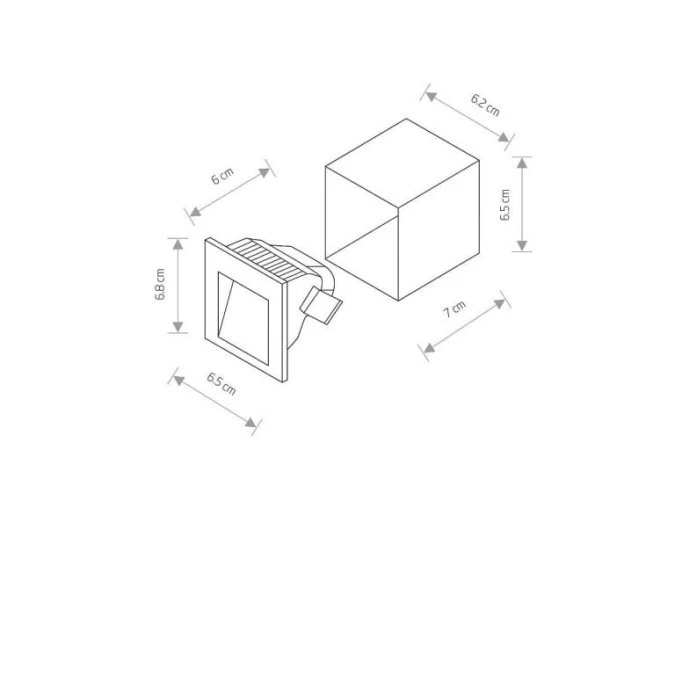 LAMPA ZEWNĘTRZNA STEP LED 3W 120lm 3000K GRAPHITE 6907 Nowodvorski - obrazek 3