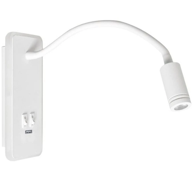 Lampka nocna BASE 8W+2W WHITE ML6349 Milagro - obrazek 2