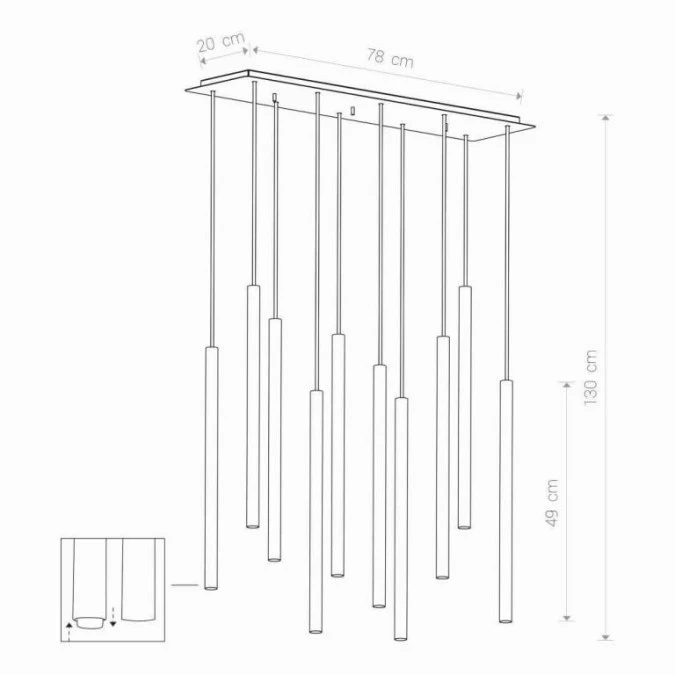 LAMPA WISZĄCA LASER 10 8924 Nowodvorski - obrazek 2