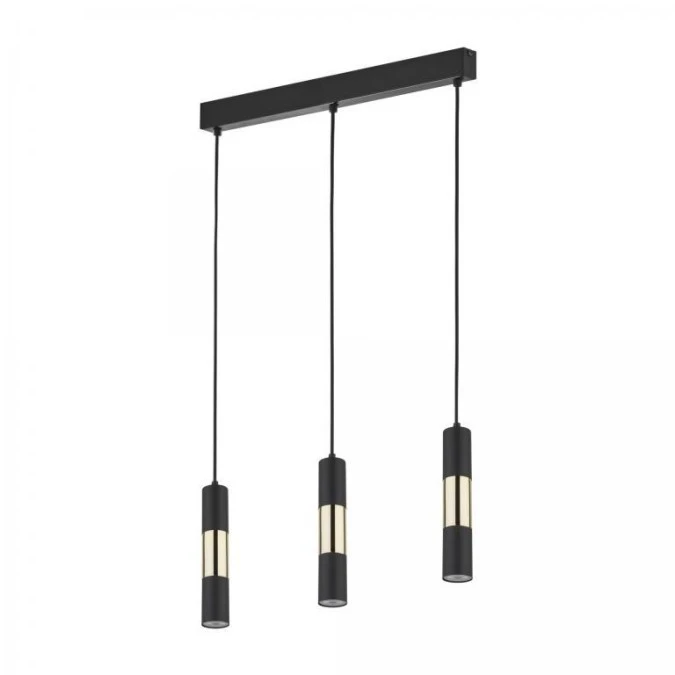 Lampa wisząca VIVIEN BLACK/GOLD 3 PŁ 4757 TK Lighting - obrazek 1