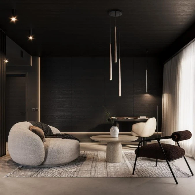 Lampa wisząca PIANO BLACK GOLD nad stół, trzy zwisy rurki na G9 10117 TK Lighting - obrazek 2