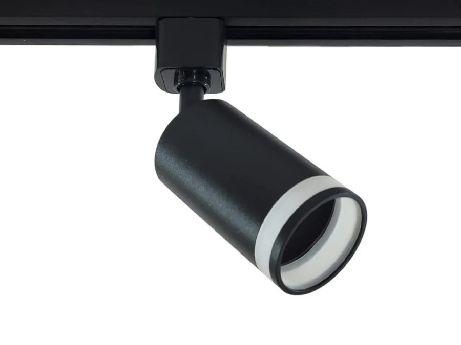 Lampa Szynowa na Żarówkę GU10 Ring Czarna Jednofazowa - obrazek 3
