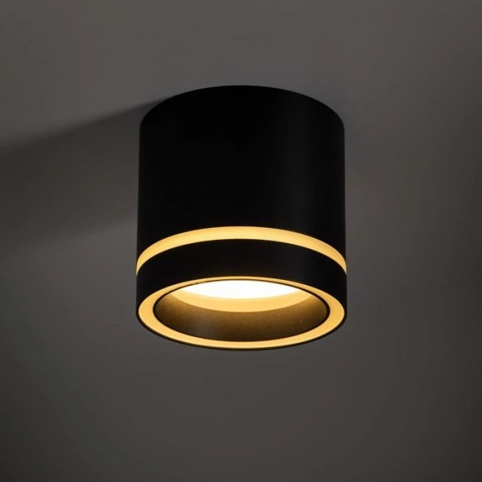 Lampa sufitowa czarna spot – tuba natynkowa JET BLACK GX 53 4351 TK Lighting - obrazek 2