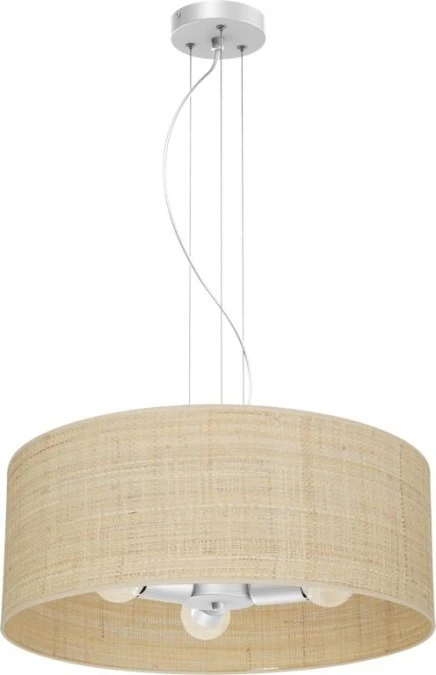 Lampa wisząca MARSHALL WHITE / RATTAN 3xE27 MLP7490 Milagro - obrazek 1