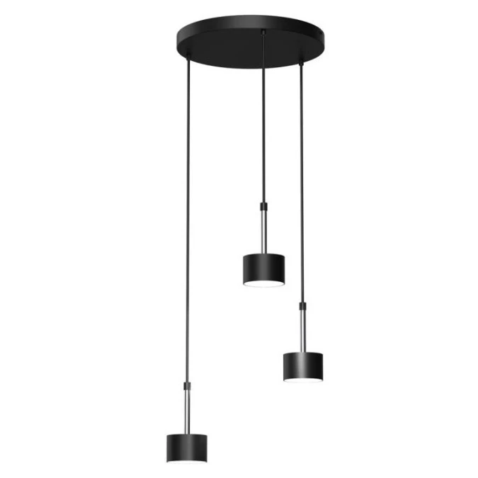 Lampa wisząca ARENA BLACK/SILVER 3xGX53 MLP7786 Milagro - obrazek 1