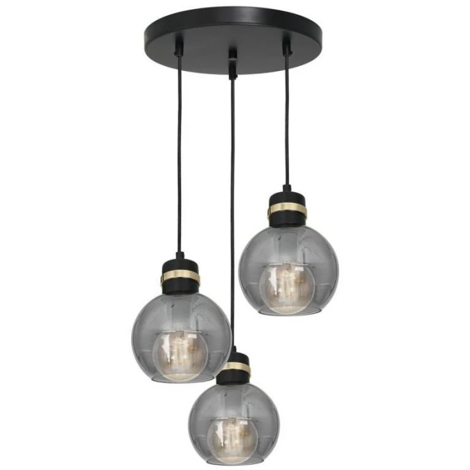 Lampa wisząca OMEGA BLACK / GOLD 3xE27 MLP6533 Milagro - obrazek 2