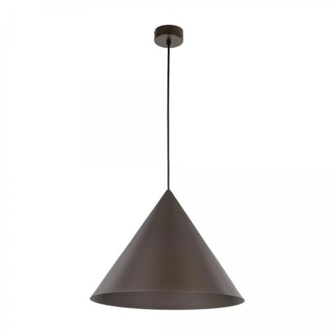Lampa wisząca w stylu retro z rodziny CONO w kolorze brązowym, stalowy klosz z gwintem E27 10062 TK Lighting - obrazek 1