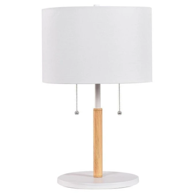 Lampa stołowa Fogo 2xE27 biała LP‑0304/2T WH Light Prestige - obrazek 1