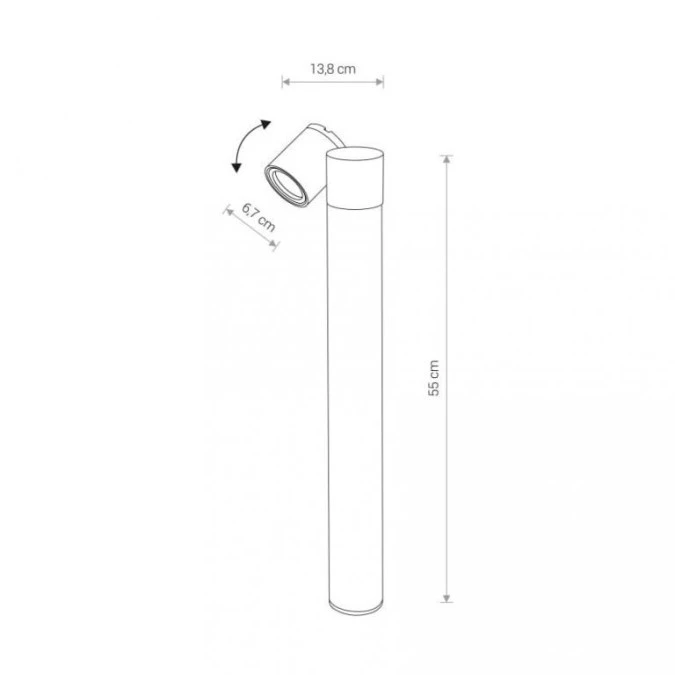 Lampa zewnętrzna słupek TUBINGS I 8158 Nowodvorski - obrazek 3
