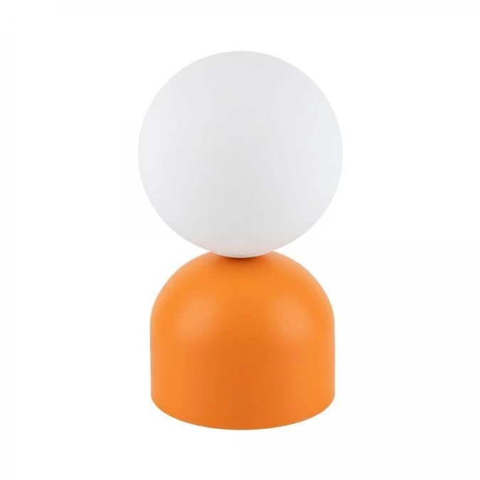 Lampka nocna pomarańczona ze okrągłym kloszem MIKI ORANGE 16041 TK Lighting - obrazek 1